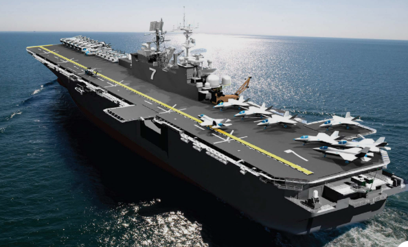 CENTCOM Sebut kapal USS Tripoli Bawa 2.200 Marinir AS Tiba di Timteng